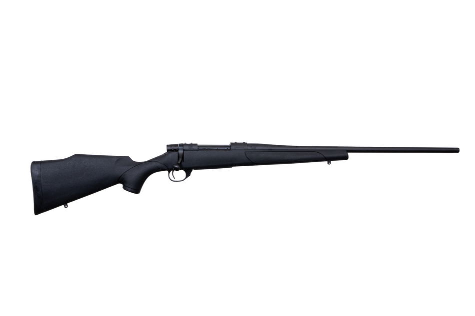 Weatherby VTX65PPR0T Vanguard Obsidian 6.5 PRC 3+1 20" Blued Threaded Barrel, Blued Stainless Steel Drilled & Tapped Receiver, Black Monte Carlo Synthetic Stock