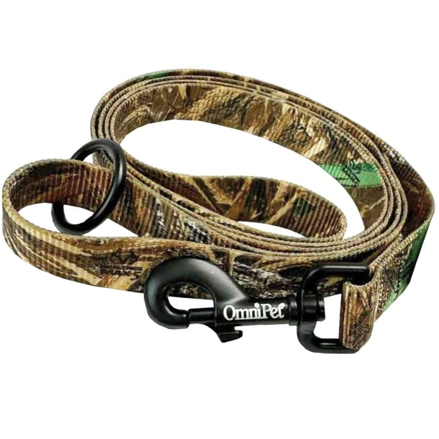 Omnipet Nylon Dog Leash 1"x6ft Realtree Max 5 Pattern Waterfowl