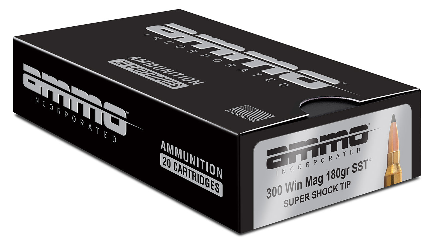 Ammo Inc 300WM180SSTA20 .300 Win Mag 180 gr Super Shock Tip (SST)