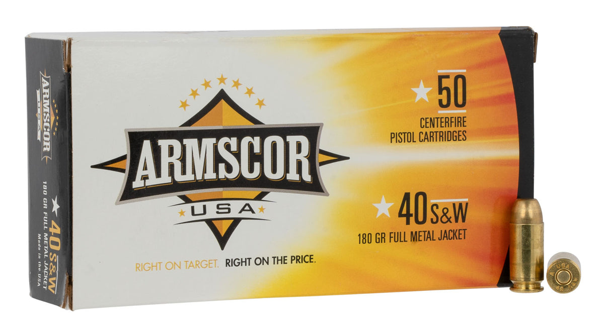 Armscor FAC402N Pistol 40 S&W 180 gr Full Metal Jacket (FMJ)