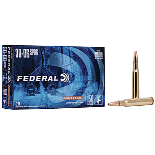 Federal 3006A Power-Shok 30-06 Springfield 150 gr Jacketed Soft Point (JSP)