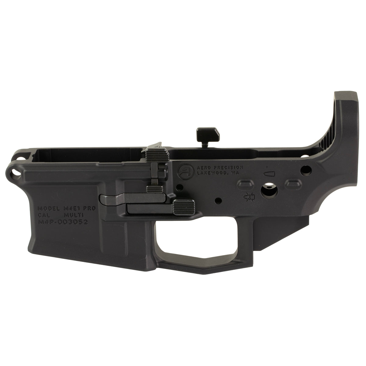 Aero Precision, M4E1 PRO Stripped Lower Receiver, Semi-automatic, 223/5.56 Anodized Finish, Black - Ambidextrous