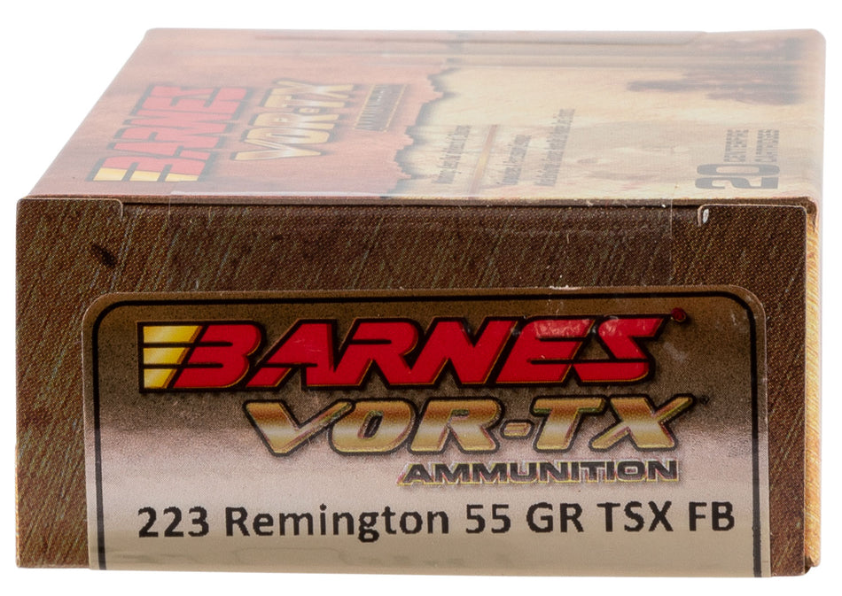 Barnes VOR-TX Rifle Ammo 223 Rem. 55 gr. TSX FB 20 rd.