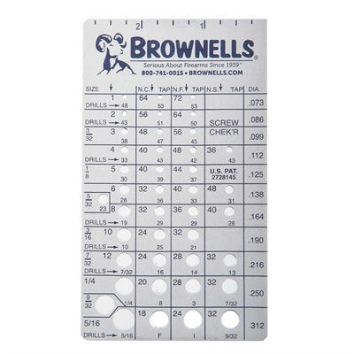 Brownells Screw Chek'r Fastener Identification Tool