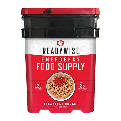 Emergency Survival Breakfast Bucket with 120 Servings