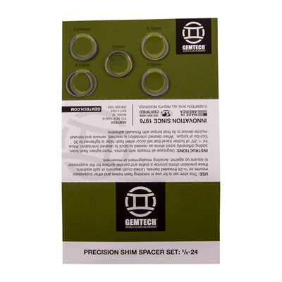 Mounting Shim Kit for Flash Suppressors