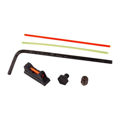ZEV Technologies .215 Fiber Optic Front Combat V3 Black Rear Sight Set