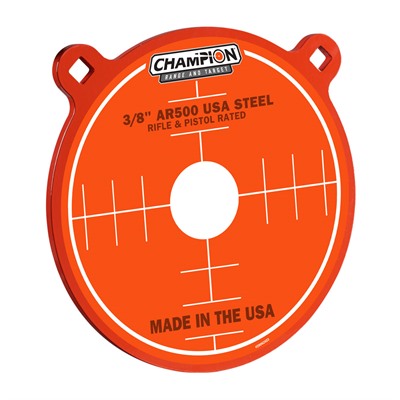 3/8" Round AR500 Steel Target by Center Mass