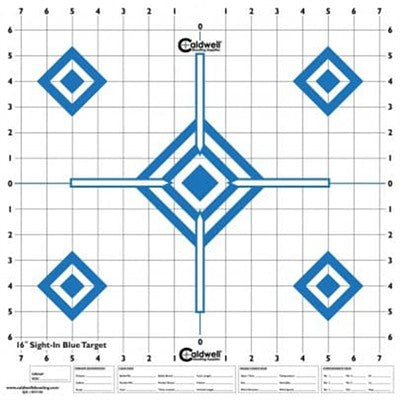 Blue High Contrast 16" Firearm Sight In Target