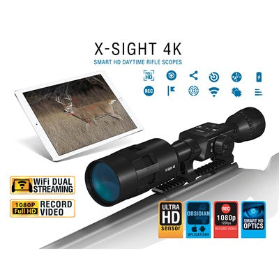 ATN X-Sight 4K Pro Buck Hunter 3-14x Smart Riflescope - Day/Night Capable
