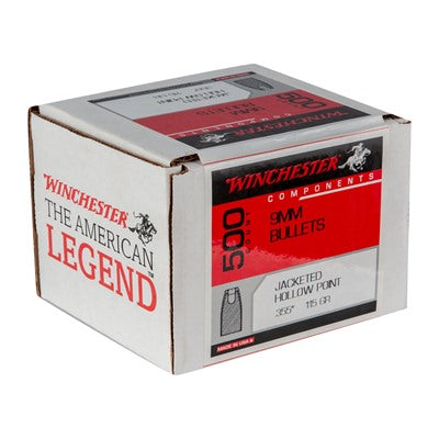 9mm 0.355" JHPN Jacketed Hollow Point Notched Handgun Bullets