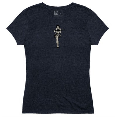 Hula Girl Women's Tri-Blend Tee Shirts