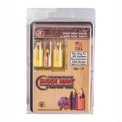 Shockwave 50 Cal 250gr Control Expansion Super Glide Sabot