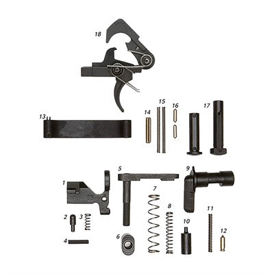 AR-15 Complete Lower Parts Kit w/ QMS Trigger