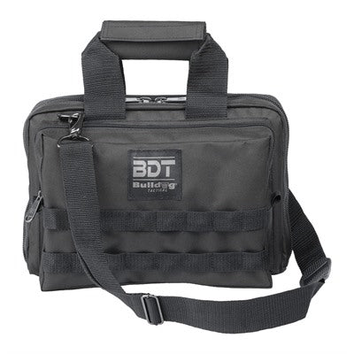 Deluxe Two Pistol Range Bag with Carrying Strap and MOLLE