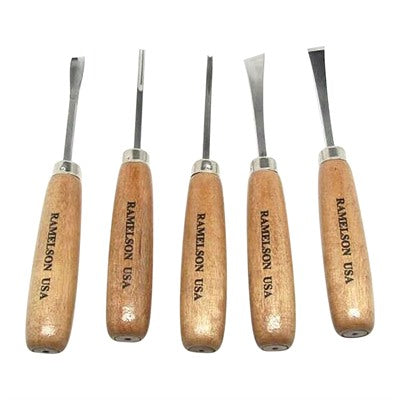 Straight Handle Wood Carving Beginner Set 5 Pieces