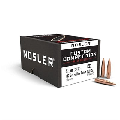 Custom Competition 6mm 0.243" HPBT Rifle Reloading Bullets