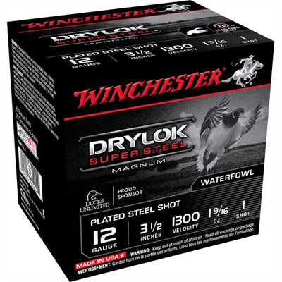 Winchester XSM12L1 Drylok Super Steel Magnum 12 Gauge 3-1/2 1-9/16oz #1 1300 fps