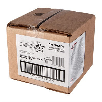 CCI Independence Full Metal Jacket 180 Grain .40 S&W