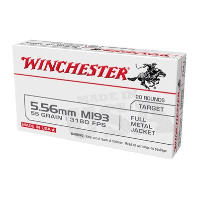 Winchester Ammo WM193200 USA 5.56x45mm NATO 55 gr Full Metal Jacket (FMJ)