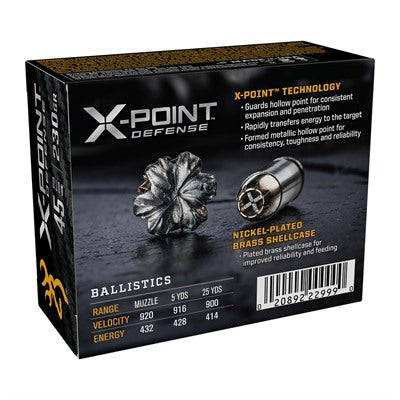Browning X-Point Hollow Point 230 Grain .45 ACP/Auto 326 ft lbs
