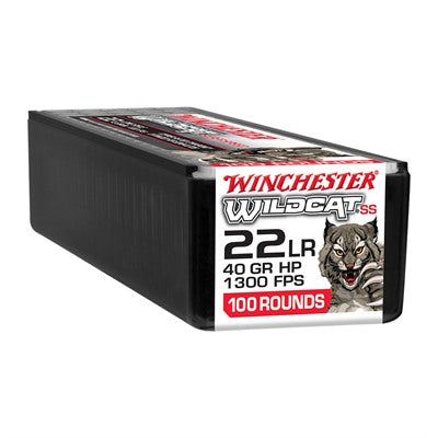 Winchester Wildcat Super Speed .22 Long Rifle 40 grain Copper Plated DynaPoint ammunition