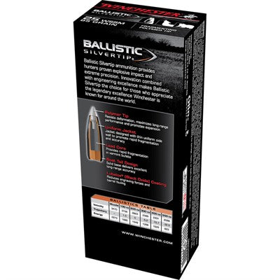 Winchester Ballistic Silvertip .25 WSSM 85 grain Fragmenting Polymer Tip ammunition