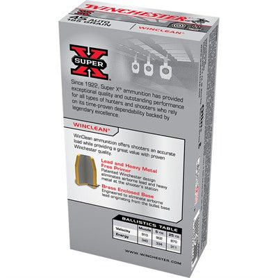 Winchester Super X Winclean Brass Enclosed Base 185 Grain .45 ACP/Auto 910 fps