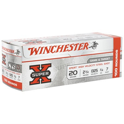 Winchester Xpert Game & Target HIgh Velocity Shotgun Ammo 20 Gauge 2.75 in 3/4 oz #7