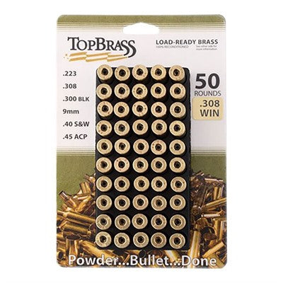 Once Fired 308 Win Brass with Storage Tray