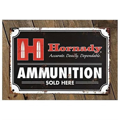 Ammo-Themed Collectible Tin Sign