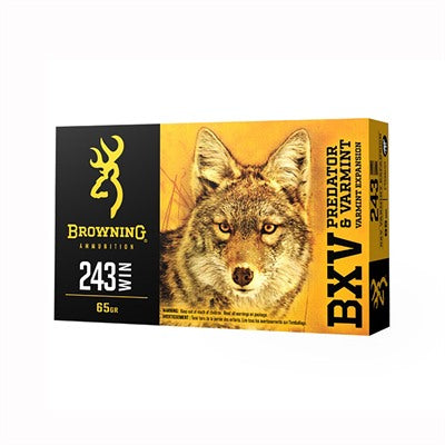 Browning BXV Varmint Expansion Polymer Tip 50 Grain .22-250 Remington 3800 fps