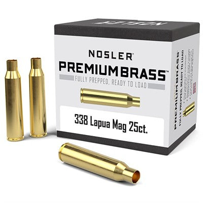 338 Lapua Magnum Premium Unprimed Brass Cases