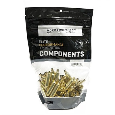 6.5 Creedmoor Unprimed Brass Cases 50-Pack