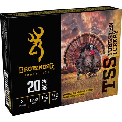 Browning B193922030 TSS Tungsten Turkey 20 Gauge 3 1-1/2oz #7/9 1200 fps