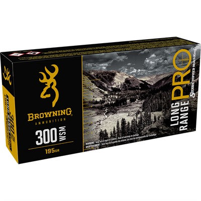 Browning Long Range Pro .300 WSM 195 grain Sierra MatchKing Boat Tail ammunition