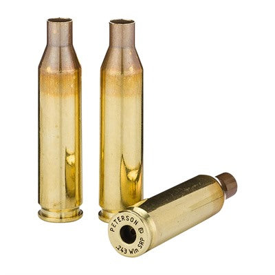 Peterson Brass .243 Win SRP Unprimed Cases 500ct