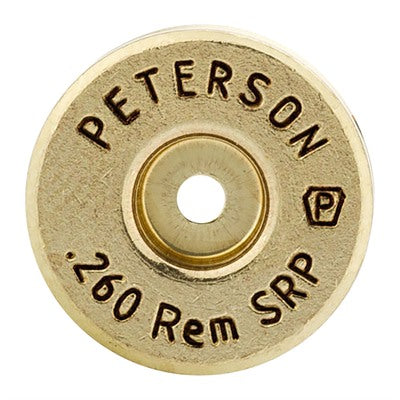 Peterson Brass .260 Remington Unprimed Cases 500bx