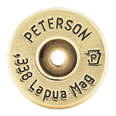 Peterson Brass .338 Lapua Magnum Unprimed Cases 250ct