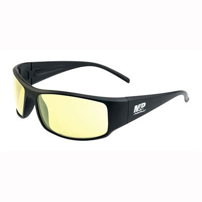 M&P Thunderbolt Protective Glasses Black Frame Amber Lens
