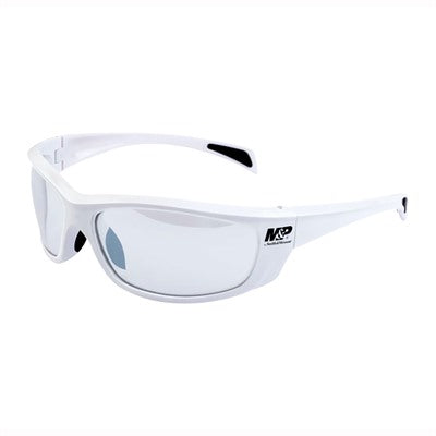 M&P Whitehawk Protective Glasses White Frame Clear Mirror Lens