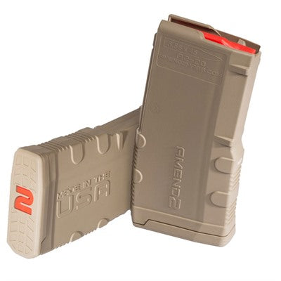 Amend2 M2 5.56x45mm 20 Round AR-15 FDE Polymer Magazine