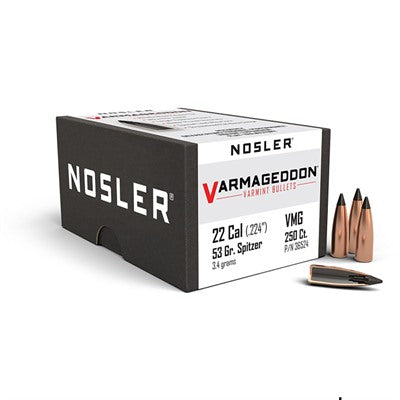 Hornady Varmageddon 22 Cal (.224") Tipped Varmint Reloading Bullets