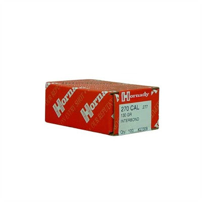 Hornady 270 Cal .277 Diameter 130 Grain InterBond Bullets