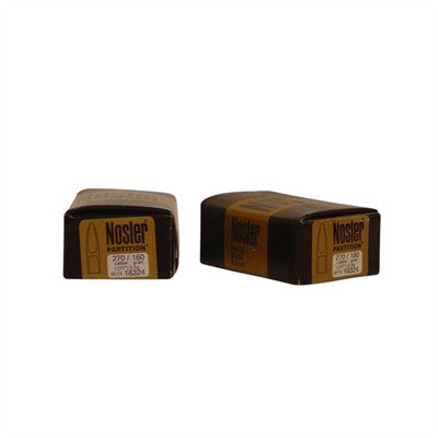 Nosler 270 Cal 160gr Solid Shank Partition Spitzer Bullet