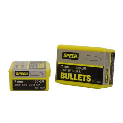 Speer 7mm .284" 130gr Spitzer Rifle Reloading Bullet