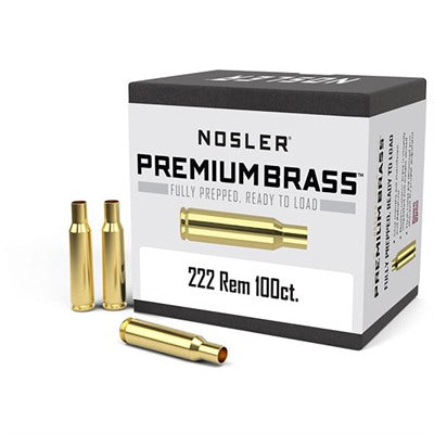 Nosler 222 Remington Premium Unprimed Reloading Brass