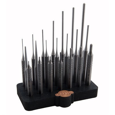 21-Piece Gunsmith Steel Punch Set and Bench Block