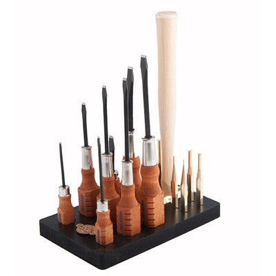 17-Piece Gunsmithing Tool Set with Bench Block