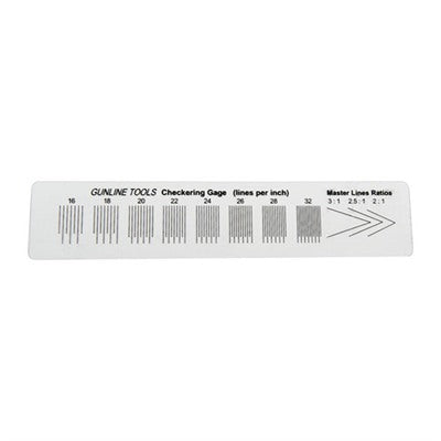 Gunsmithing Checkering Gauge with Ruler